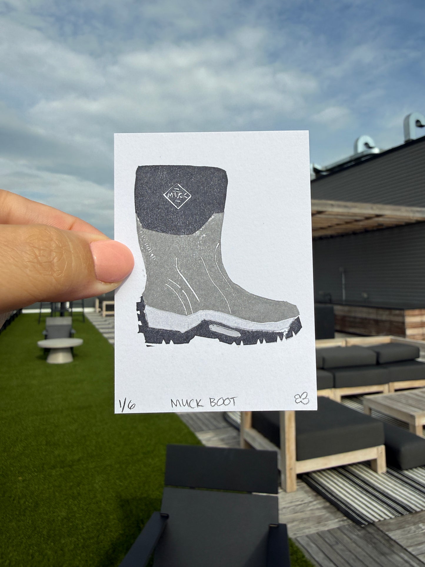 Muck Boots - Original Linocut
