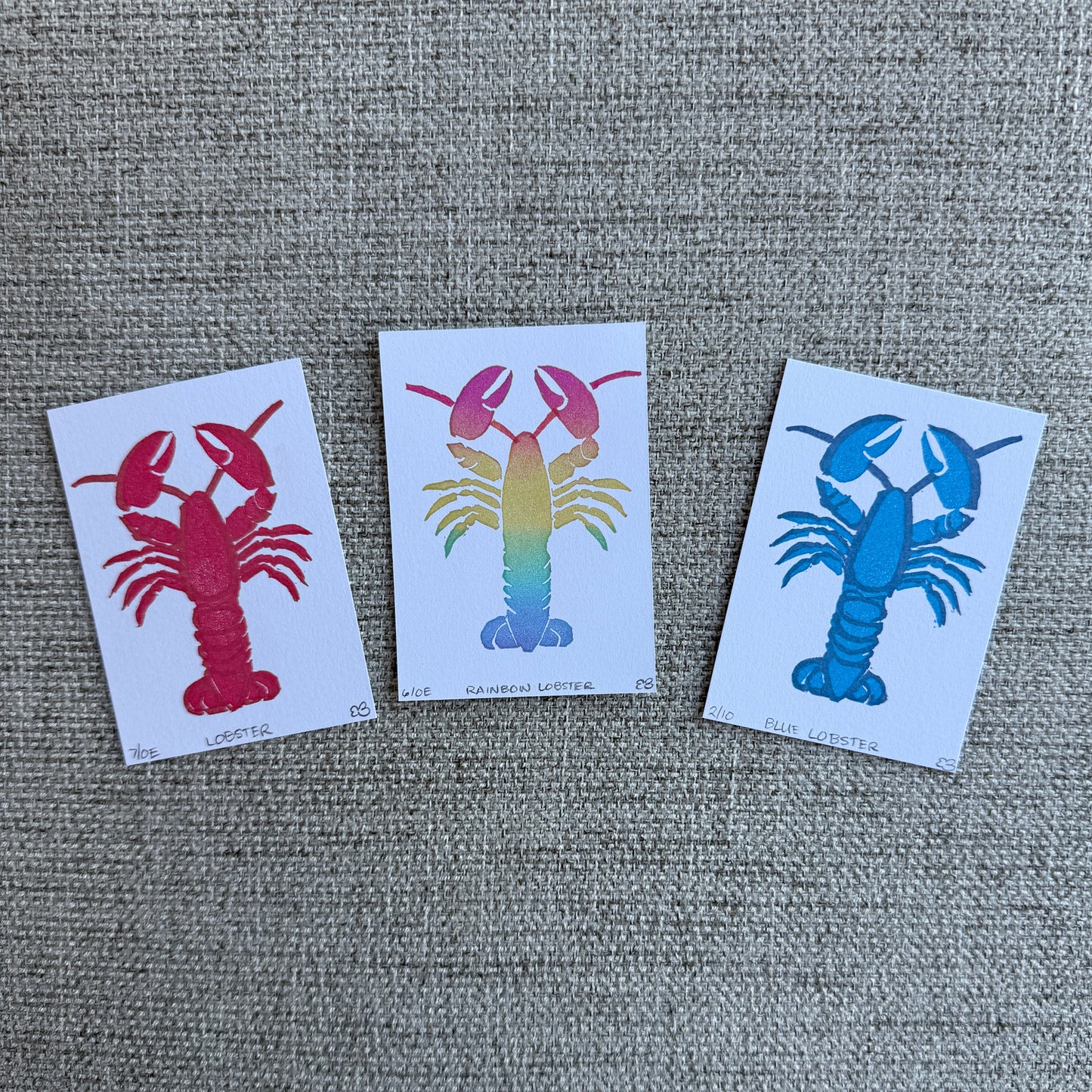 Lobster - Original Linocut
