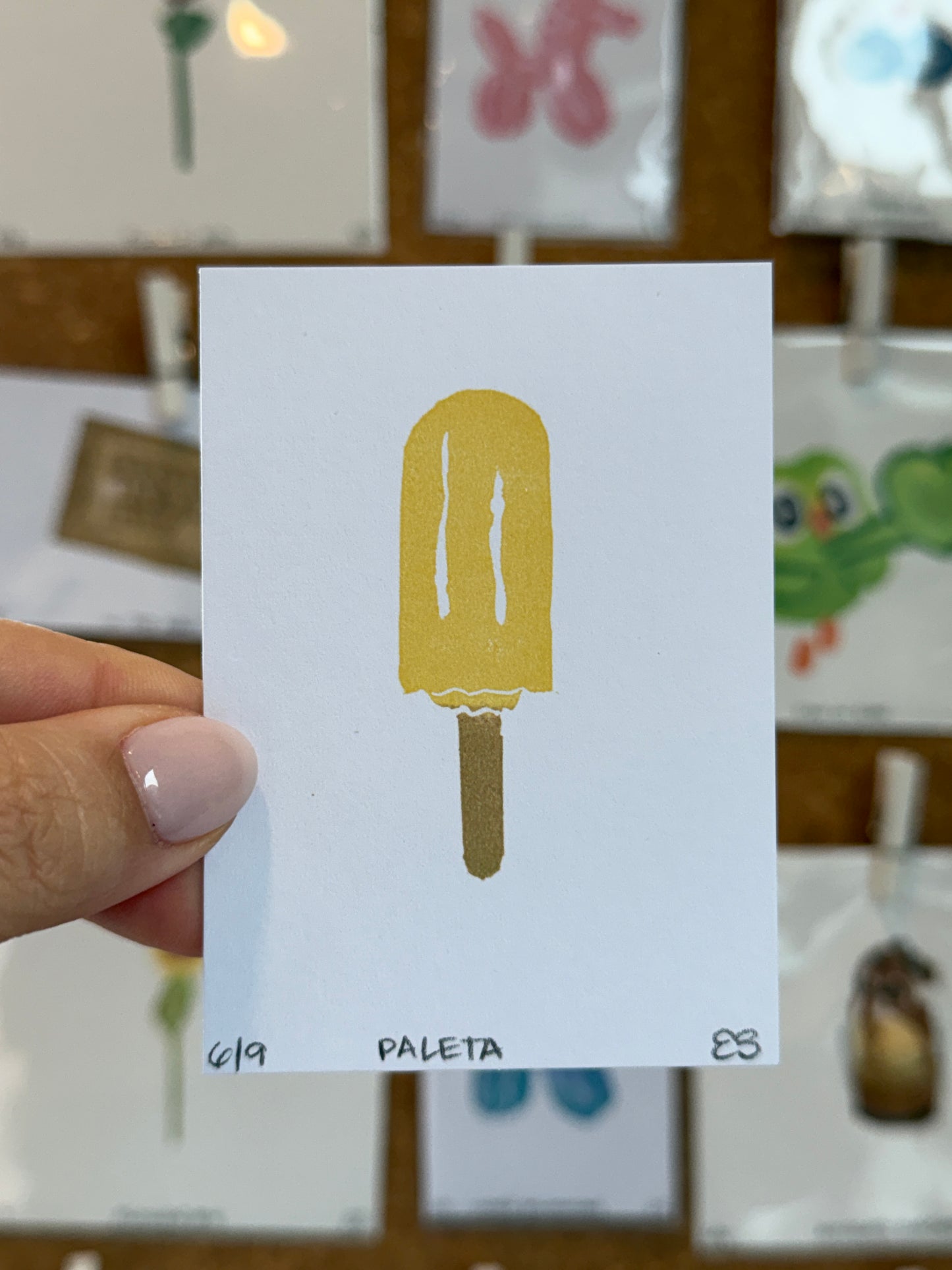 Paleta - Original Linocut