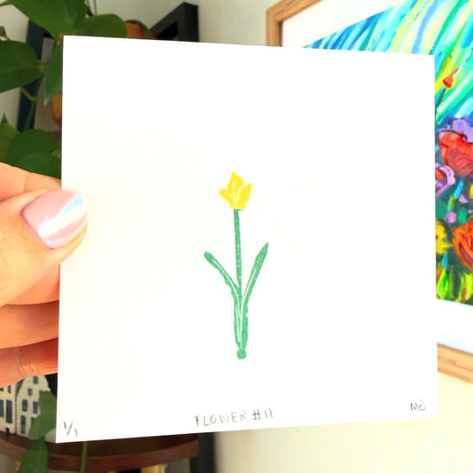 CJ's Flower #11 -Yellow Tulip