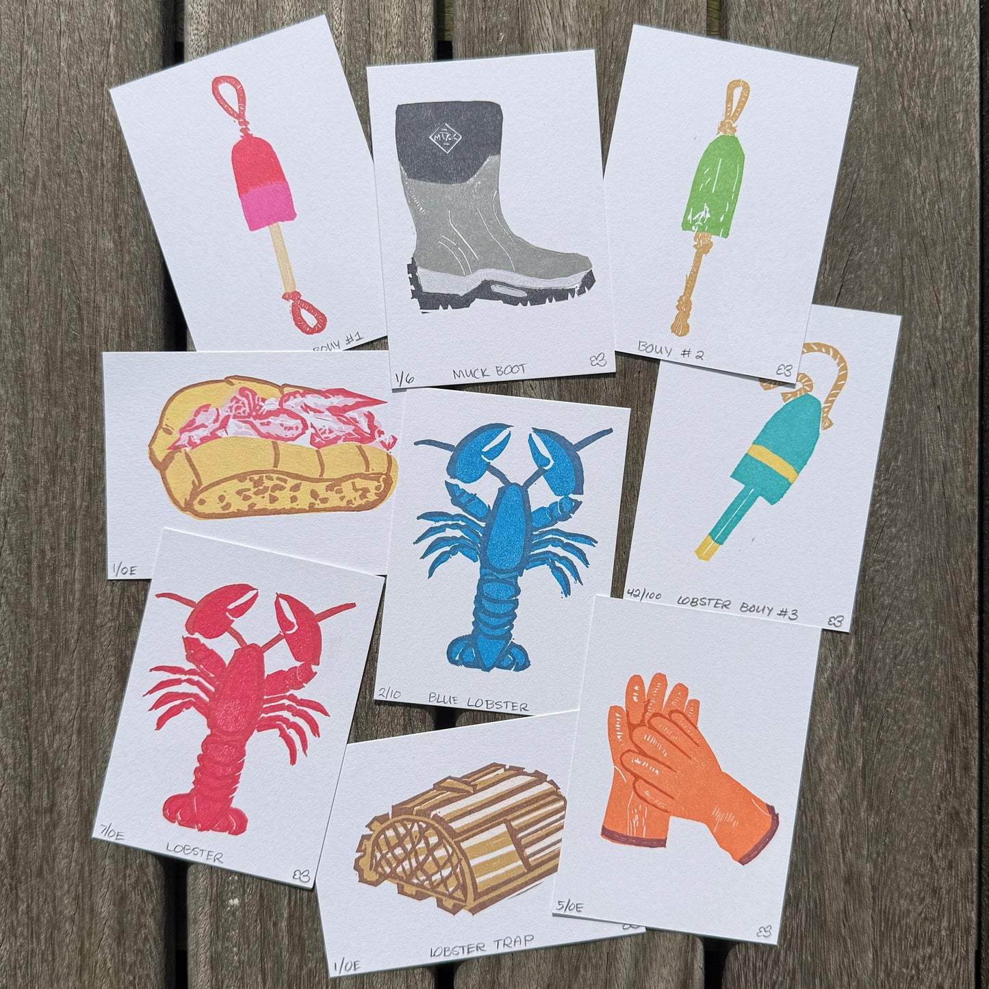 Maine Lobster - Surprise Pack [5 Prints]