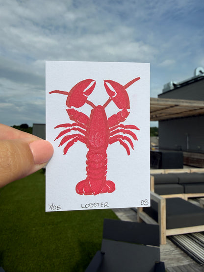Lobster - Original Linocut